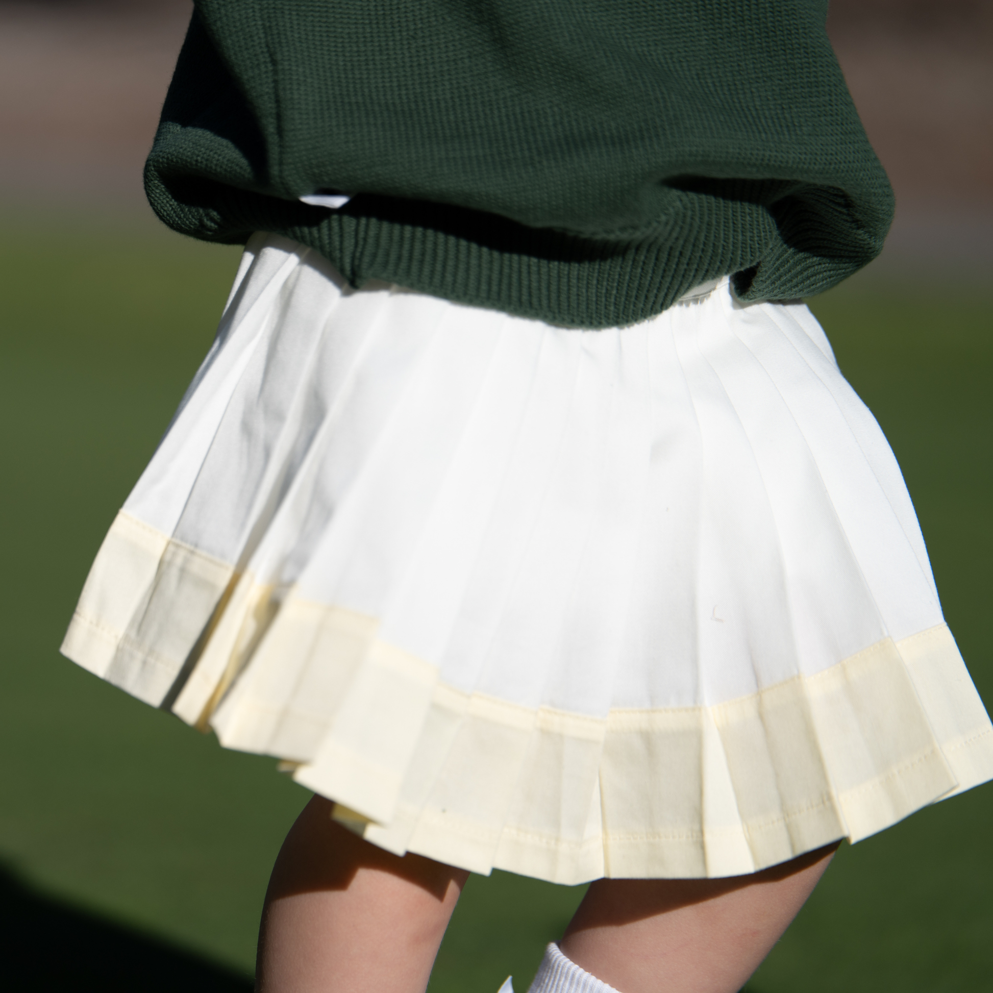 Court Pleat Skirt - Buttercream