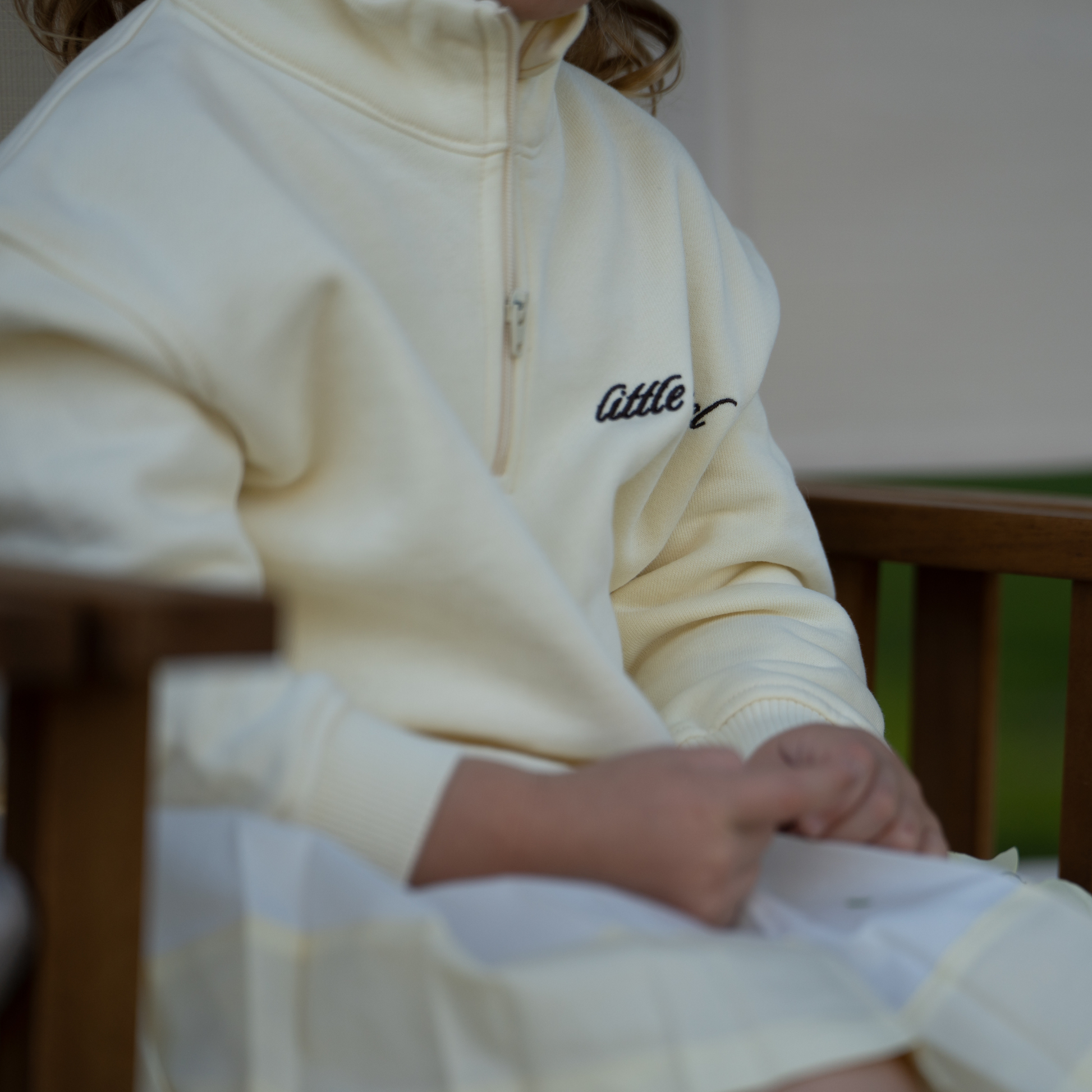 Heritage Quarter Zip - Buttercream
